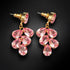 Серьги "Amber II (Light Rose)" с кристаллами Preciosa™